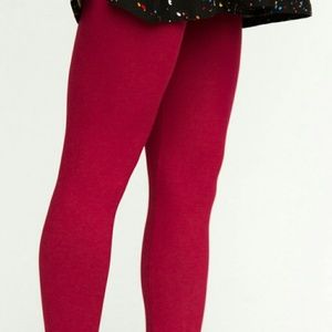 Agnes and Dora Women's Size XS Leggings Red Wine Buttery Soft Fall
